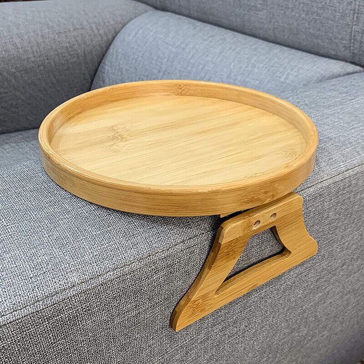 Adjustable Bamboo Sofa Arm Tray Table