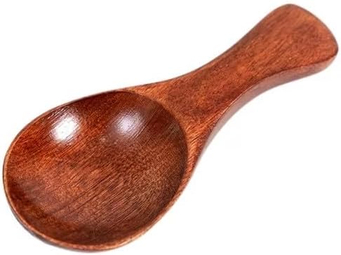 6 pcs Small Wooden Spoons, 4inch Small Wooden Spoons for Honey, Brown Mini Wood Teaspoons for Tiny Eating Ice Cream Jars Spice Condiments Tea Bath Salt Coffee Sugar Jam Mustard Seasoning