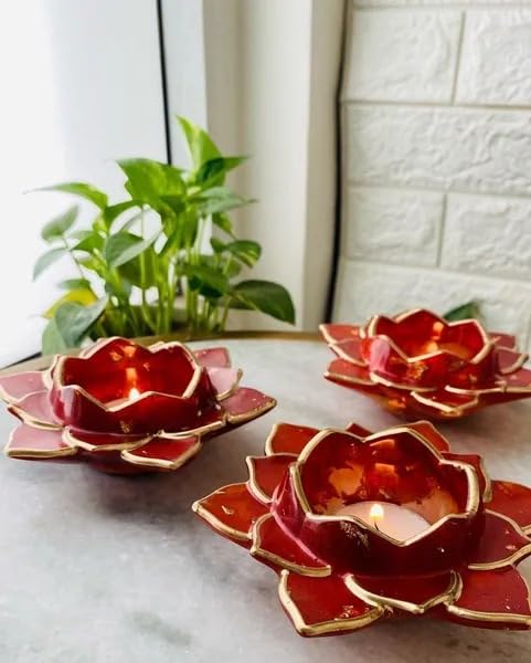 Handcrafted  diwali decor candle Stand